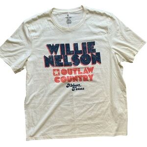Wrangler Willie Nelson Outlaw Country Graphic Tee XL Western T Shirt